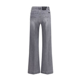 7FOR Gray Cotton Bootcut Jeans